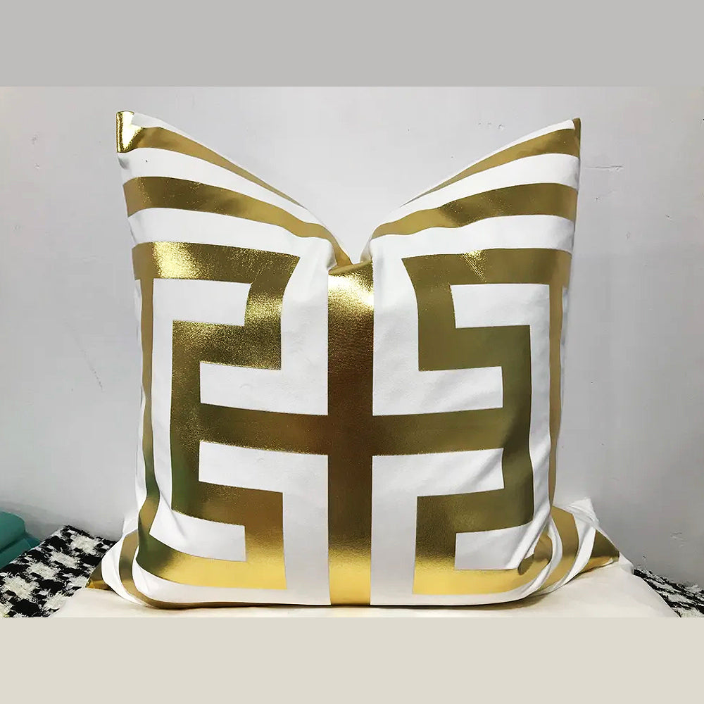Accent Velvet Pillow Case 50cm x 50cm Gold Furnish